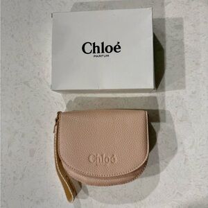 CHLOE Parfum Pouch Wristlet - Light Pink New